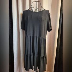 Women's Black Nicole Miller Midi Dress